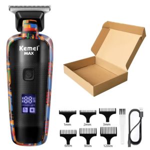 Kemei KM-MAX5090 Electric Hair Clipper Multifunctional Home Hair Trimmer Printing Graffiti Razor USB Mens Electric Shaver