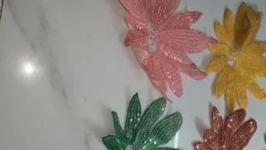 Hoa kim sa may lên áo kích thước 19cm * 17cm