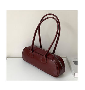 Aoa เกาหลี Retro ไวน์แดงใต้วงแขนกระเป๋าไหล่เดี่ยวกระเป๋าถือหมอนรูปกระเป๋ายอดนิยมในหมู่บล็อกเกอร์ Pu ประดิษฐ์ < Ne1>