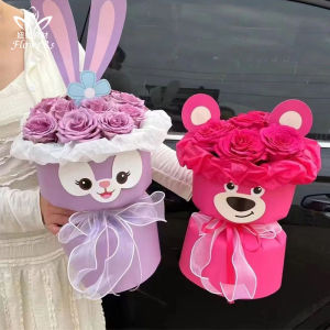 520 Childrens Day Cartoon Integrated Hair-Styling Pieces Waterproof Cute DIY Handmade Bouquet Xiaohongshu TikTok Same Style