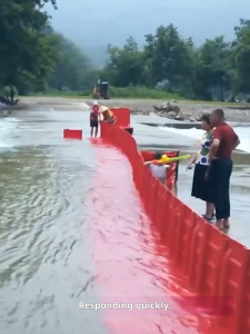 Portable ABS Flood Barrier L-Shaped Quick Connect Modular Emergency Water Barrier