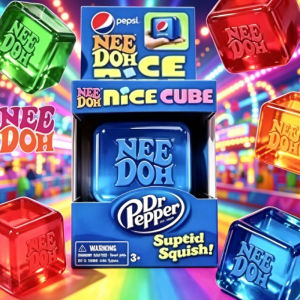 Schylling Needoh Nice Cube Sensory Fidget Cube Stress Relief Anxiety Sensory Tool for Focus ADHD & Office Desk Calming Gadget