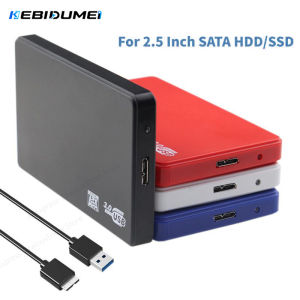 KEBIDUMEI 2.5" SATA to USB3.0 HDD Enclosure Mobile Hard Drive Cases for SSD External Storage HDD Box With USB3.0 Cable ABS