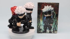 Bandai | 10cm Jujutsu Kaisen Anime FigureYuji Itadori Gojo Satori Fushiguro Megumi Kugisaki Kawaii Toy PVC Model Action Figure Kid Gifts
