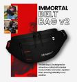 Immortal Belt Bag V2 For Women Men Waist Travel Bag Beltbag Heavy Duty and High Quality for Riders Cyclist Daily Use. 