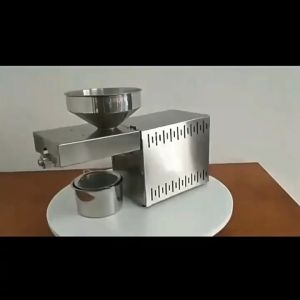 304 stainless steel automatic home oil press small and medium-sized home kitchen oil press cold and hot double press