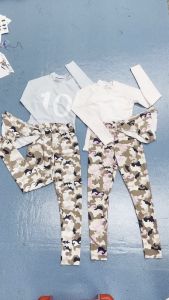 Baju Renang Dewasa Luar Wanita Rashguard Yoga 3pcs/Set Lengan Panjang Atasan Celana Panjang Celana Panjang Pakaian Pantai Selancar Angin Snorkeling Tabir Surya swimwear