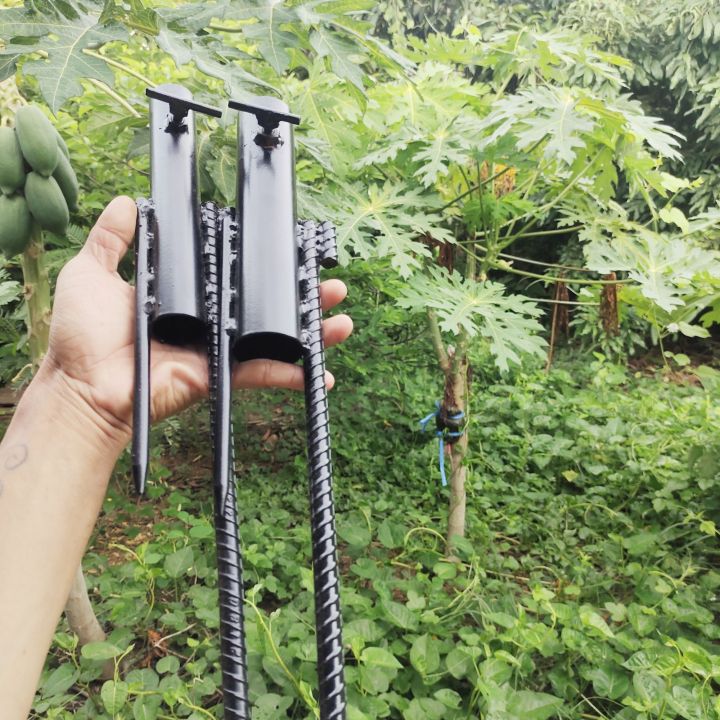 เหล็กปักร่มแบบ2ขามีน็อตขันล็อค🏖️ แม่ค้า ขาเสียบร่ม ร่มชายหาด🏖️ ขาตั้ง ...