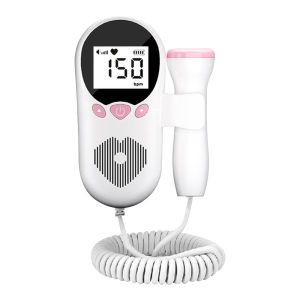 3MHz Baby Fetal Doppler for Pregnancy Portable Baby Heart Rate Monitor Ultrasound Baby Heartbeat Detector for Expecting Mothers