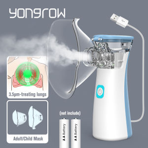 Yongrow Medical Silent Mesh Nebulizer Handheld Asthma Inhaler Atomizer Children Health Care Mini Portable Nebulizer Humidifier