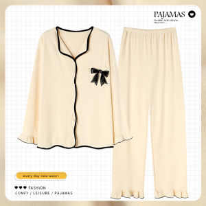 miiow | Catwoman Sleepwear Womens Long Sleeve Cardigan Sweet Style Home Leisure Student Pyjamas Spring Autumn Season Polyester Fiber