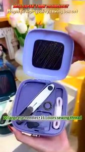 Kotak Alat Jahit Magnetik Portable (Set Lengkap) Penyimpanan Jarum & Benang Multifungsi dengan Reka Bentuk Pintar Magnetic Needle and Thread Box Set针线盒