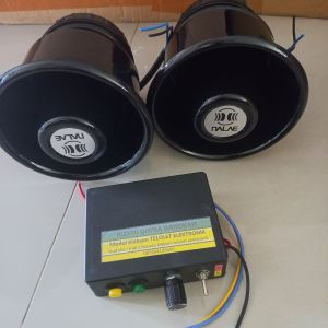Klakson Basuri Stecu bumit berbunga nada terbaru double toa hitam 25 w