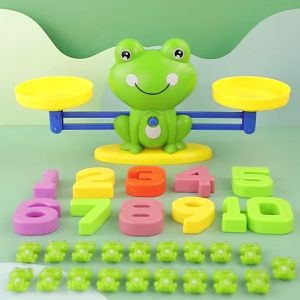 Wonderful Toys Frog Digital Balance Toy Math Thinking Training Logic Scale Number Letter Board Game Kids Puzzle Educational