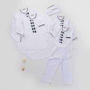 Koko Putih Couple Bilal Lengan Panjang dan Lengan Pendek