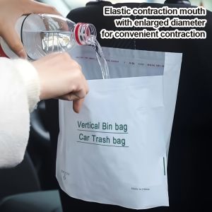 60/100Pcs Automotive Disposable Garbage Bag Vomit Bag Size 8.07inch X 9.84inch. These Bags Are Upgraded and Thickened Durable. Suitable for Various Environments Such as Cars Kitchen Bedrooms Study Rooms Traveling Camping and Offices.