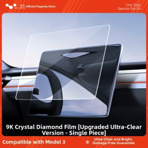 HELLOLEIBOO | Navigation Upgrade Tempered Glass Screen Protector for Tesla Model 3/Y