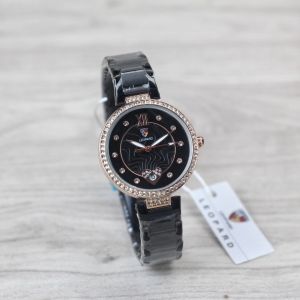 Jam Tangan Wanita Leopard 6159 Tanggal Aktif Tanli Rantai Bulat Mata Analog Original