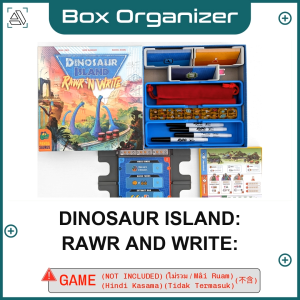 Dinosaur Island: Rawr and Write: Board Game Box Organizer Insert