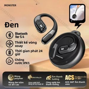 Tai Nghe Bluetooth 5.4 Monster AC330 Mở Tai Âm Thanh Nổi HiFi Tai Nghe Thể Thao TWS Với Dẫn Âm Không Khí Âm Thanh HiFi Chống Nước Móc Tai