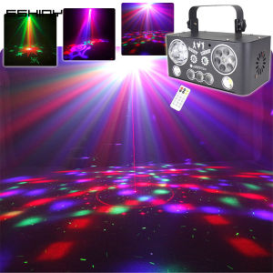 5IN1 Magic Ball LED Lights Laser 60 Patterns Projector Strobe Stage Lighting RGBW Beam DJ Disco DMX512 Party Dance Dyed Lamp G27