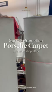 Porche Silver Knit Carpet Foam single backing soft car carpet liner