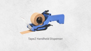 TapeZ Handheld Water Activated Gummed Tape Dispenser Kraft Paper Tape Cutter Humidity Control Eco Packaging Tool for Shipping