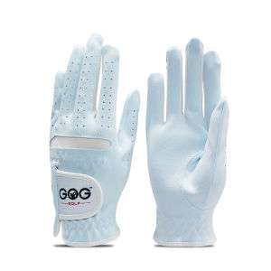 Pack 1 Pair Womens Golf Gloves Pink Micro Soft Fiber Breathable Anti-Slip Left And Right Hand Sports Gloves Women