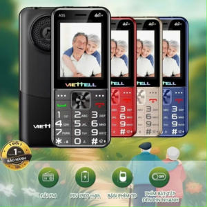 Điện Thoại Người Già 4G Viettel A35 Loa To Pin Dùng 15 Ngày Bắt Sóng Khỏe 2 Đèn Pin Siêu Sáng Máy 2 Sim BH 1 Năm