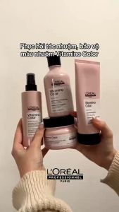 Dầu hấp ủ tóc vệ màu tóc nhuộm LOreal Vitamino Color  500ML