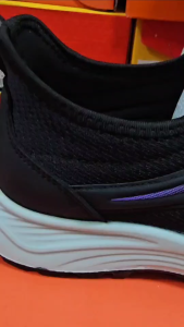 NEW! A232 รองเท้าผ้าใบ สีดำ-ขาว สวมใส่ง่าย ทรงสวย น้ำหนักเบา ไซส์ 35-40