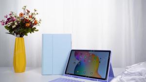 HANSONG | For Samsung Tablet Keyboard Case Sale for S6 Lite 10.4 S7 11 S8 11 S7 Plus S7 FE S8 Plus 12.4 A8 10.5 A7 10.4 Tablet Cover