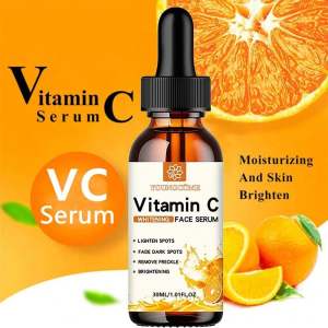 YOUNGCOME | Vitamin C Facial Essence Contains Hyaluronic Acid Dark Spot Remover Moisturizing Repair Anti-aging Essence Facial Skin Care 30ml