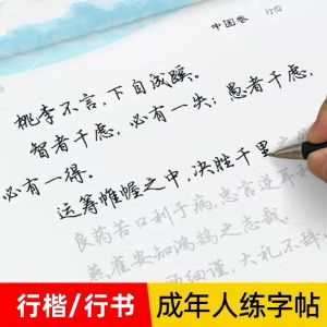 Adult Calligraphy Practice Book Handwriting Improvement Hard Pen Script Copying Beautiful Font Mindfulness Study Supplies