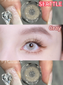 [COD] Eyeshare contact lenses SEATTLE Series 14.5 mm Brown Gray big eyes Lens Contact Lenses Colored Soft Lenses No Prescription 0.0 Wear 1 pair per year. 