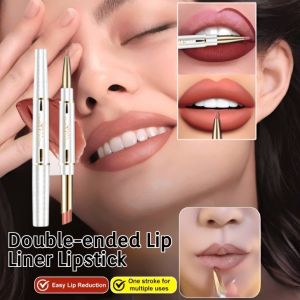Double-ended Lip Liner Lipstick Non-marking Multifunctional Waterproof Moisturizing Not Smudge Matte Lipstick