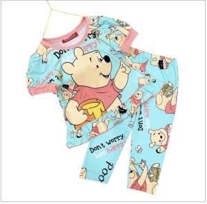 (9-40kg)! Bộ thun lạnh tay ngắn quần dài bé gái thun mát form đẹp! (893)