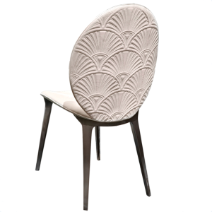 Italian-Style Light Luxury Stainless Steel Gold-Plated Dining Chair Household Minimalist Modern Restaurant Armchair Subnet Red Model Room Dining Chair