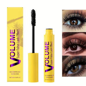 Black Mascara Long-Lasting Lengthening Curling Smudge-Proo Easy To Apply 4d Curling Eye Black Waterproof Liquid Fiber Eye Makeup