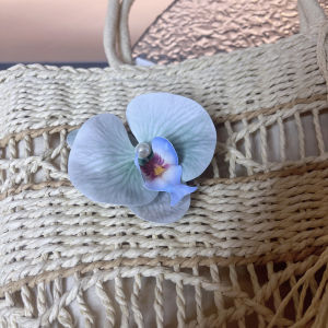 กิ๊บติดผมดอกไม้ปีกผีเสื้อสีม่วงสำหรับผู้หญิง กิ๊บติดผมสไตล์วันหยุดชายหาด ตกแต่งผมแบบเรียบง่าย สไตล์หวาน ราคา 30-39.99 หยวน