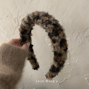 Braided Leopard Print Hairband Womens Face Washing Simple Hair Clip Hair Volume Enhancing Cute Animal Pattern Headwear Accessory