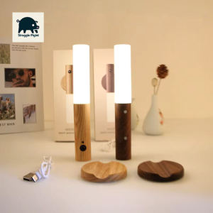 LED USB Night Light Magnetic Wall Lamp Kitchen Cabinet Closet Light Home Staircase Bedroom Table Move Lamp Bedside
