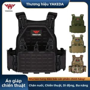 Áo Giáp Chiến Đấu Yakeda 6094 Tháo Lắp Nhanh Cắt Laser Nhẹ Thiết Bị Chiến Thuật Màu Đen Áo Giáp Quân Sự Để Mang Phụ Kiện