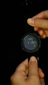 NORTH EDGE Compass Zinc Alloy Case Military Watch 50M Waterproof Outdoor Digtal Watch Metronome Pedometer Alarm Stopwatch Countdown Sports Watch TANK 3 Relo For Men Watch