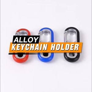 PrintYourStyle 1pc Stainless Alloy Metal Keychain Key Holder Ring souvenir personalize For bag phone