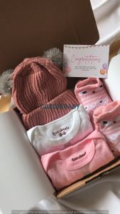Hampers Bayi Pom Pom - Hampers Baby Kado Lahiran Bayi Kado Bayi Paket Hampers GORGIEBABY