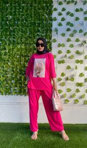 stelan koas sablon viral / terbaru dan kekinian