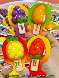 [Hottren] Thạch Sữa Chua Phô Mai Mix Vị 1KG  Thạch Que Kem Trái Cây Thạch Hình Chân Meo Trái Cây 3D full vị ngon ngon