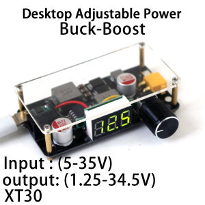 Desktop Adjustable Power Supply DC-DC Buck-Boost Type-C USB PD  to  3.3V 5V 12V 15V 24V Voltage Converter LED Voltmeter Display