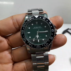 Đồng hồ quartz BUMBACLOT size 40mm Professional Sports bezel khía đen second hand